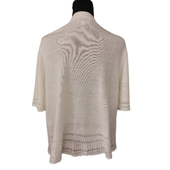 Signature by Robbie Bee Cream Cardigan - Picture 2 of 8